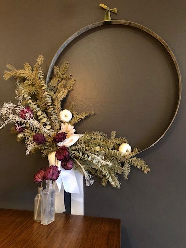 Wine Barrel Hoop Wreaths image