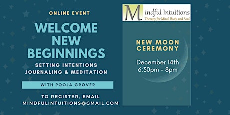 WELCOME NEW BEGINNINGS - New Moon Ceremony primary image