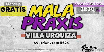 Afiche de Mala Praxis | show de stand up