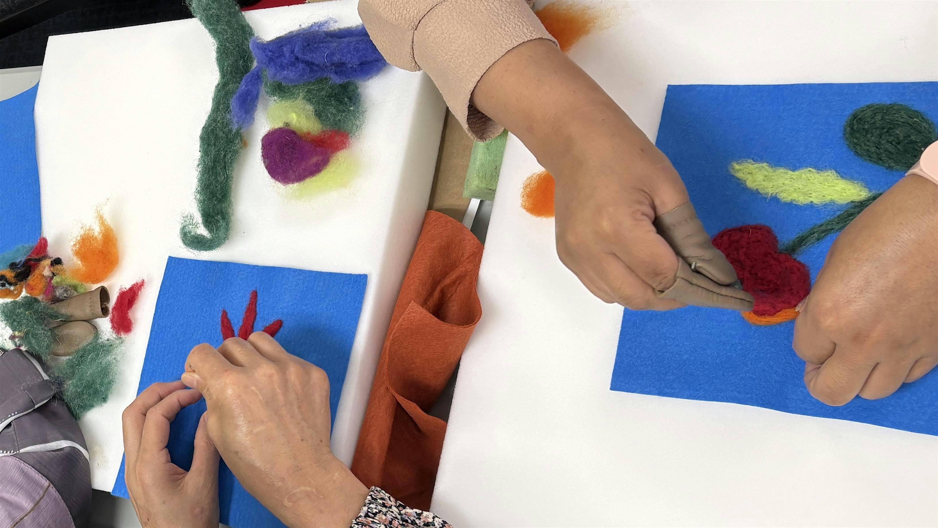 Serving Up Wisdom: Fiber Stories: Expression Through Needle Felting