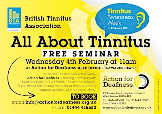 All About Tinnitus - Free Seminar primary image