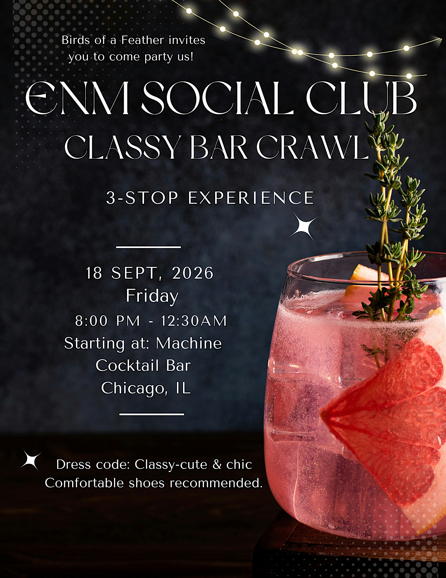 ENM Social Club Classy Bar Crawl