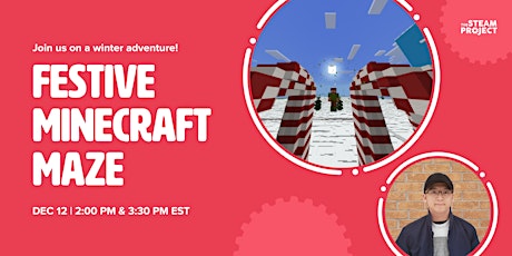 Imagen principal de Festive Minecraft Maze (Virtual Christmas Activity)