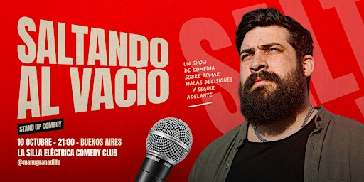 Afiche de Saltando Al Vacío - Manu Granadillo