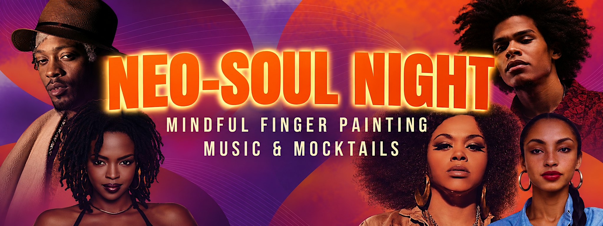 Neo-Soul Night Mindful Finger Painting Music & Mocktails