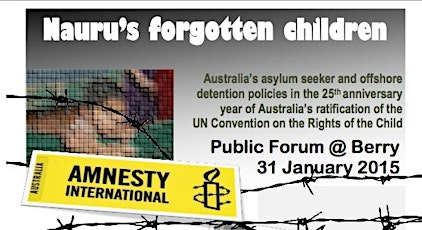 Nauru's Forgotten Children: Public Forum at Berry, NSW, 31 January 2015 primary image