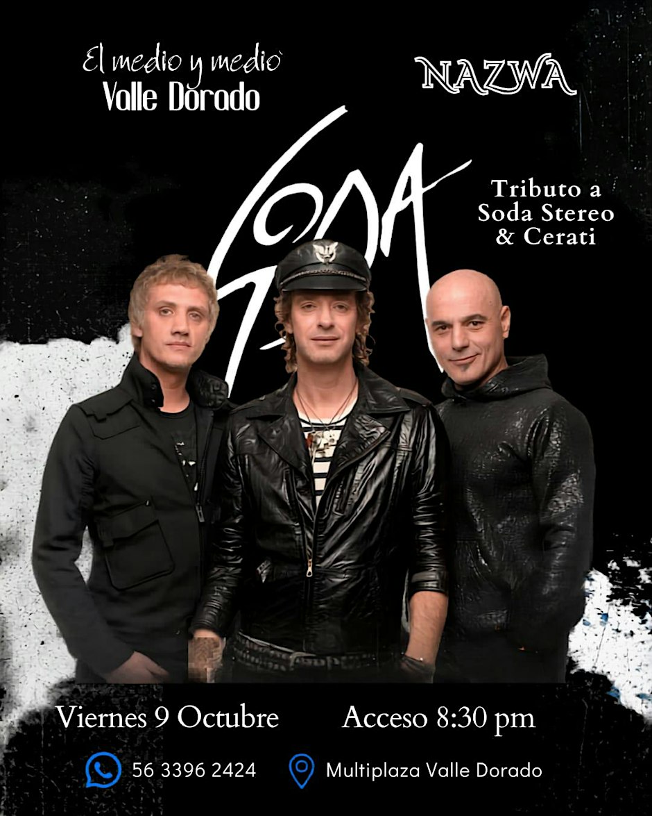 Tributo a Soda Stereo y Cerati por Nazwa desde Argentina