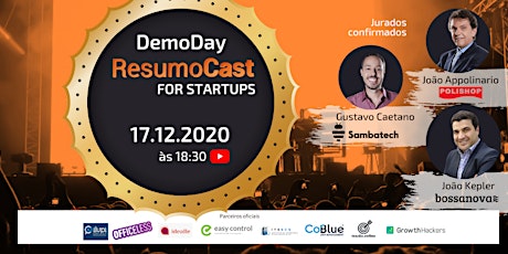 Imagem principal do evento Demoday ResumoCast For Startups 2020