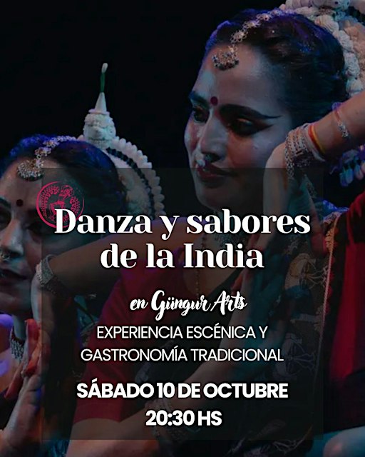Afiche de Danza y sabores de la India