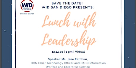 Imagen principal de Women in Defense Presents "Lunch with Leadership" with Ms. Jane Rathbun