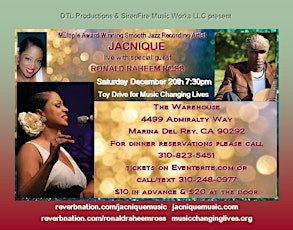 JACNIQUE live with special guest RONALD RAHEEM ROSS (& Toy Drive) primary image