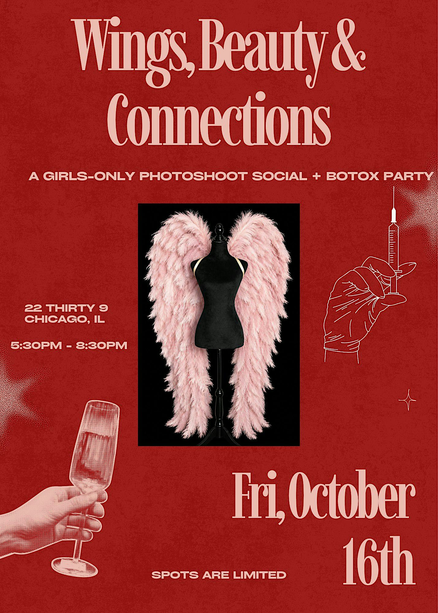 Wings, Beauty & Connections - Photoshoot & Botox Party ✨