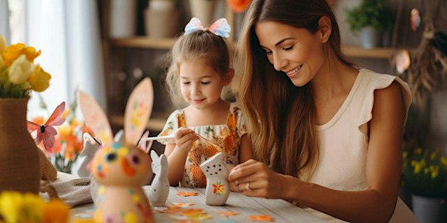 Image principale de Children's Easter Pottery Painting and Breakfast - Painting First