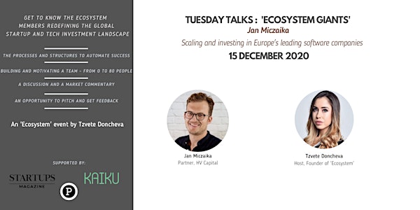 Tuesday Talks : "Ecosystem Giants" with Jan Miczaika