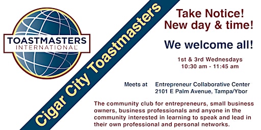 Immagine principale di Cigar City Toastmasters 