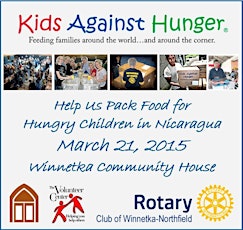 Kids Against Hunger Food Packing 2015- 100,000 Meals for the Hungry primary image