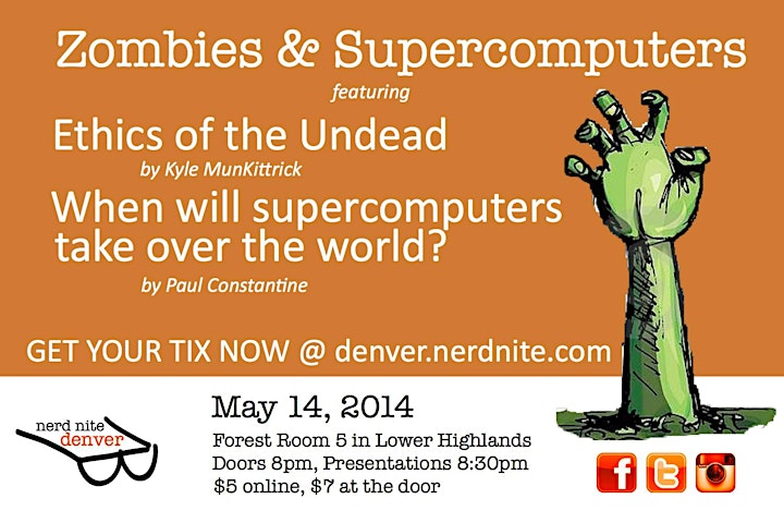 Inaugural Nerd Nite: Zombies and Supercomputers! image