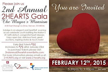 2nd Annual 2HEARTS Gala & Fundraiser @ The Mayor's Mansion primary image