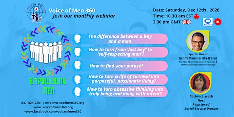 Empowering Men | Voice of Men 360 | Monthly Webinar primary image