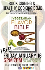The Vegetarian Flavor Bible Book Signing and Cooking Demo primary image