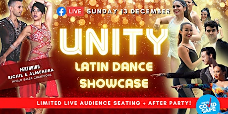 UNITY: Latin Dance Live Shows & Dancing - SUN 13 DEC primary image