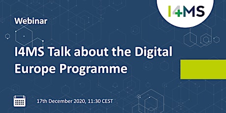 Webinar: I4MS Talk about the Digital Europe Programme primary image