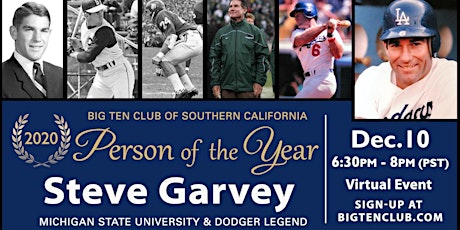 Big Ten Club Person of the Year STEVE GARVEY Zoom Event primary image