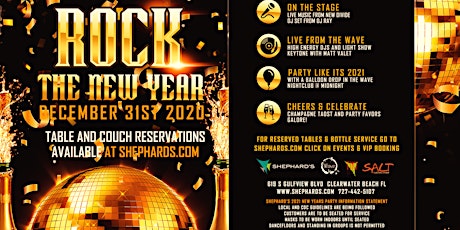 Imagem principal de Shephard's Rock The New Year 2021 Party