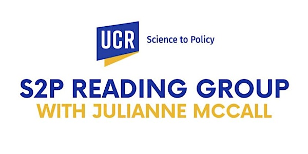 S2P Reading Group with Julianne McCall
