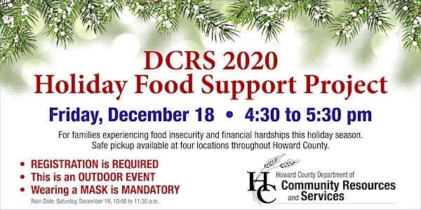 DCRS Holiday Food Support Project