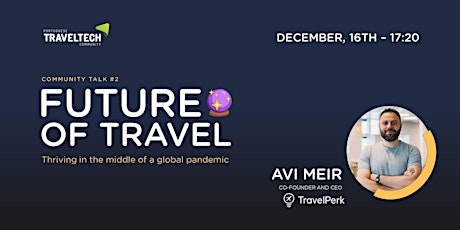 Imagem principal de Future of Travel w/ Avi Meir (TravelPerk CEO)