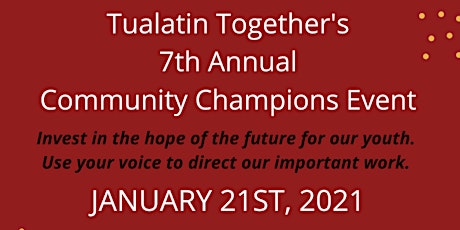 Tualatin Together's 7th Annual Community Champions Event primary image