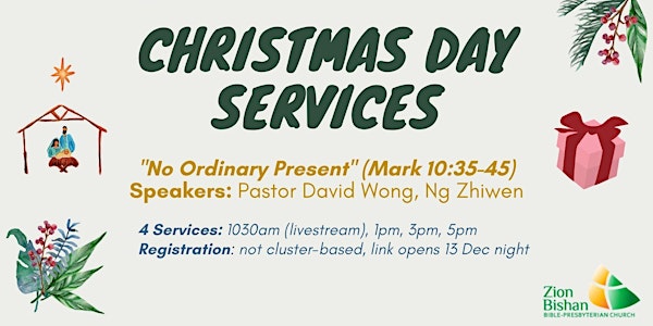 3pm Christmas Service at Zion Bishan