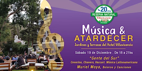 Música y Atardecer en las Terrazas y Jardines del Hotel Villavicencio