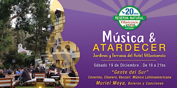 Música y Atardecer en las Terrazas y Jardines del Hotel Villavicencio