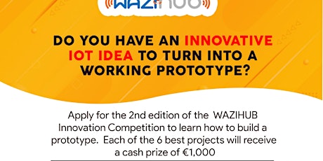 Immagine principale di WAZIHUB INNOVATION COMPETITION 