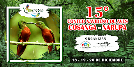 15° Conteo Navideño De Aves Cosanga-Narupa.