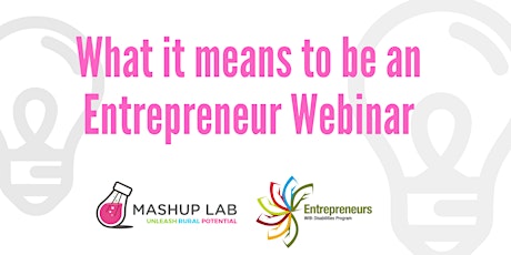 What it means to be an Entrepreneur Webinar primary image