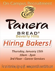 On-Campus Recruitment:  Panera Bread - Beverly Hills primary image