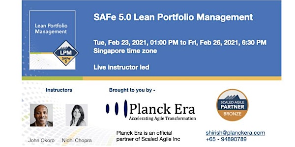 SAFE 5.0 Lean Portfolio Management