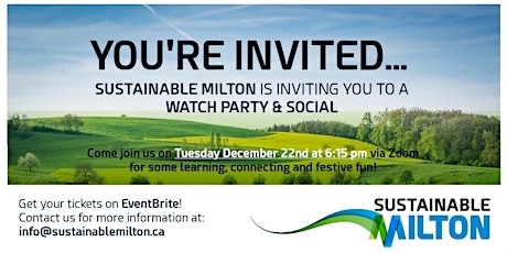 Sustainable Milton Watch Party & Holiday Social
