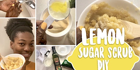 D.I.Y. Lemon Sugar Scrub Mixing Party