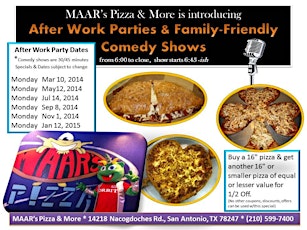 MAAR's Pizza & More After Work, After Class Party and Meetup primary image