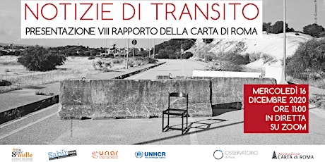 Primaire afbeelding van Presentazione VIII Rapporto Carta di Roma: 'Notizie di transito'