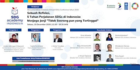 Roundtable Webinar SDG Academy Indonesia primary image