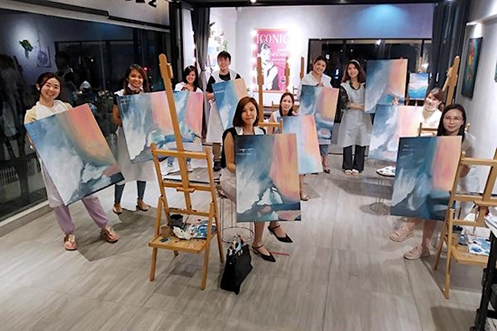 Sip & Paint Night : BIG Canvas - Healing Flows image