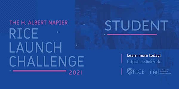 STUDENT 2021 H. Albert Napier Rice Launch Challenge - Startup Competition
