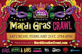 2015 Chicago The World's Largest Indoor Bar Crawl presents MARDI GRAS CRAWL primary image