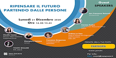 Hauptbild für RIPENSARE IL FUTURO PARTENDO  DALLE PERSONE