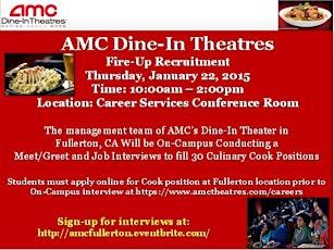 AMC Dine-In Theatres Fullerton Recruitment Event primary image